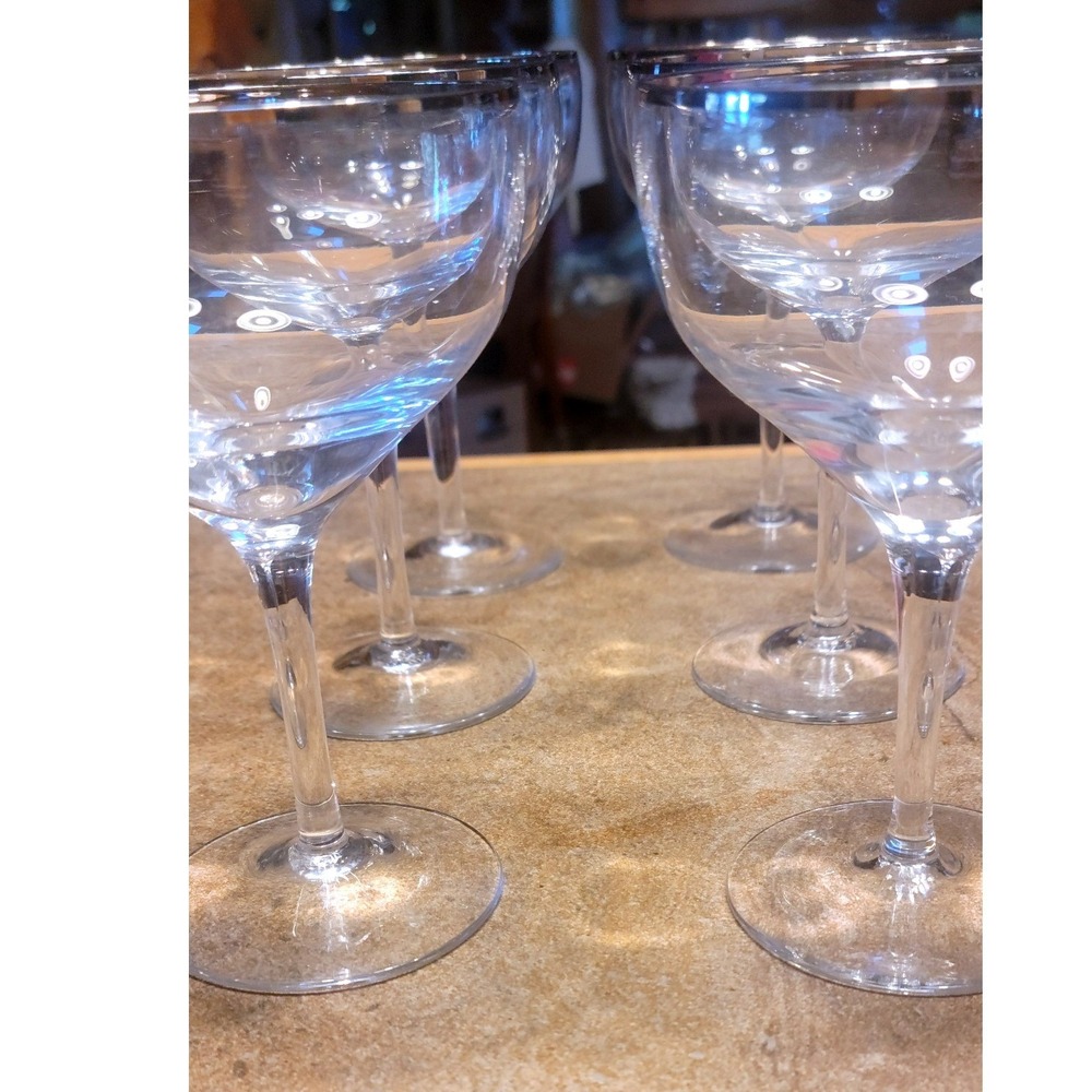 Set of 2 Lenox Ariel Champagne Coupe Glasses Crystal Vintage Style Barware - Picture 5 of 8
